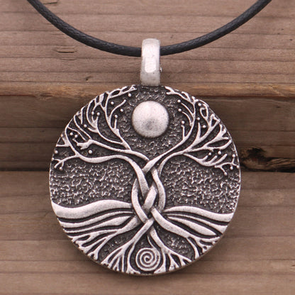 Ancient Moon World Tree Pendant European And American Fashion Jewelry
