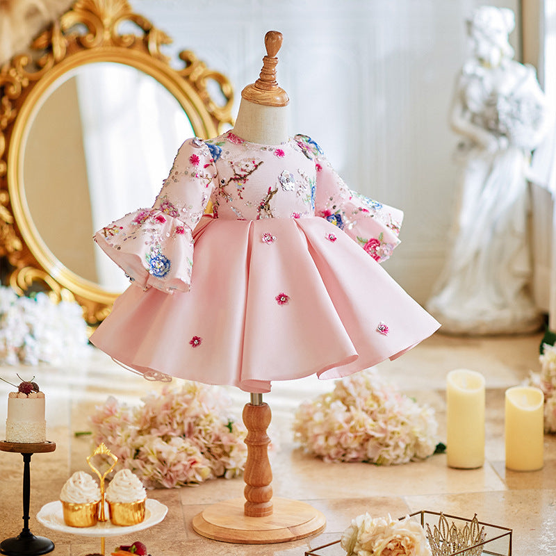 Baby Girl One Year Old Dress Birthday Chinese Tang Costume