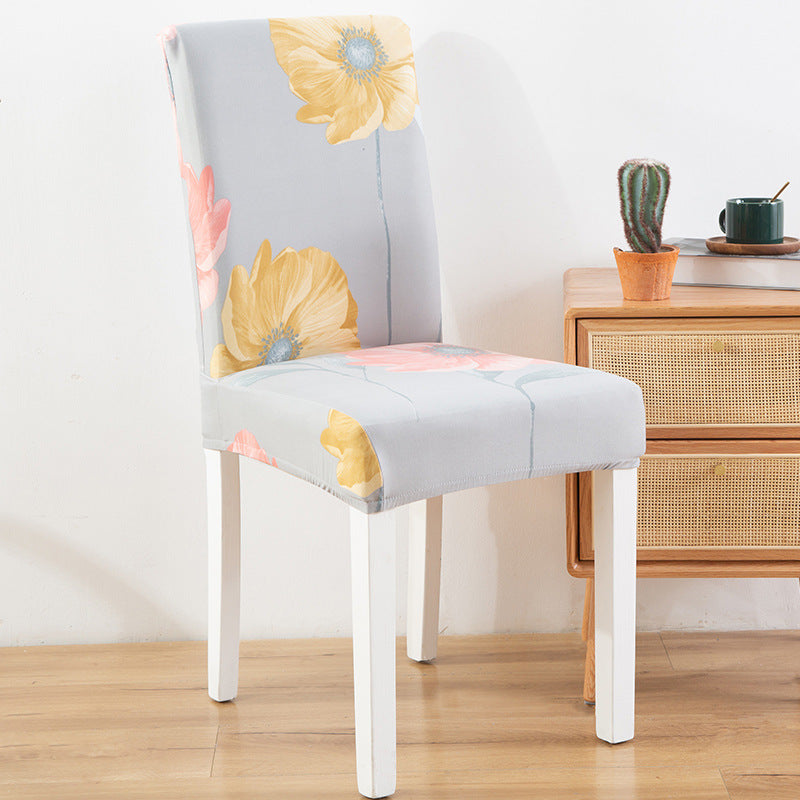 New Chair Cover Printed Chair Cover Elastic Antifouling Hotel Household Chair Cushion Protective Cover