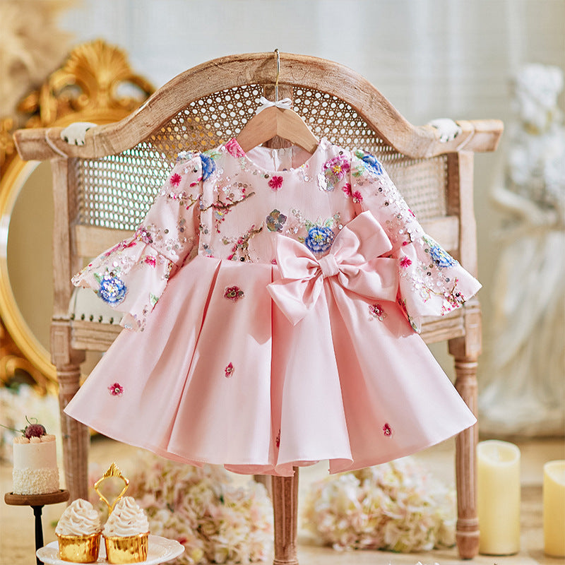 Baby Girl One Year Old Dress Birthday Chinese Tang Costume