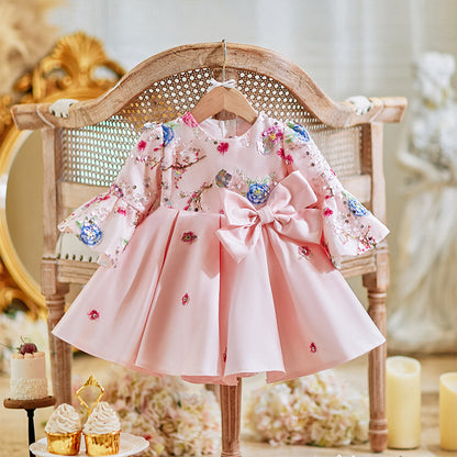 Baby Girl One Year Old Dress Birthday Chinese Tang Costume