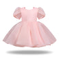 Girl's Dress Puffy Gauze Princess Dress Flower Girl Cute Gao Ding Little Host Piano Playing Performance Costumes