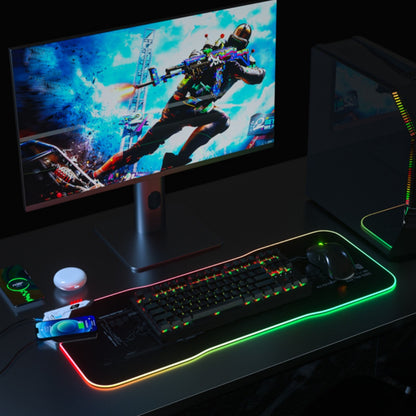RGB Wireless Charging Mouse Pad with LED Lights for Gaming and Office Use