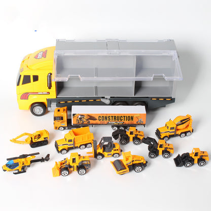 Simulation Mini Alloy Engineering Car Set