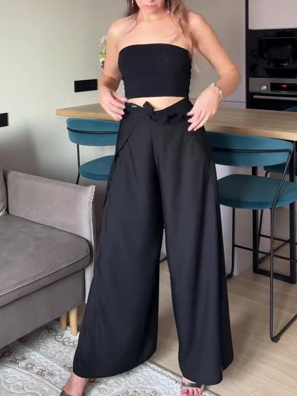 Convertible Tie-Drape Pants