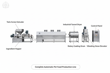 Complete Pet Food Production Line Clean Diagram