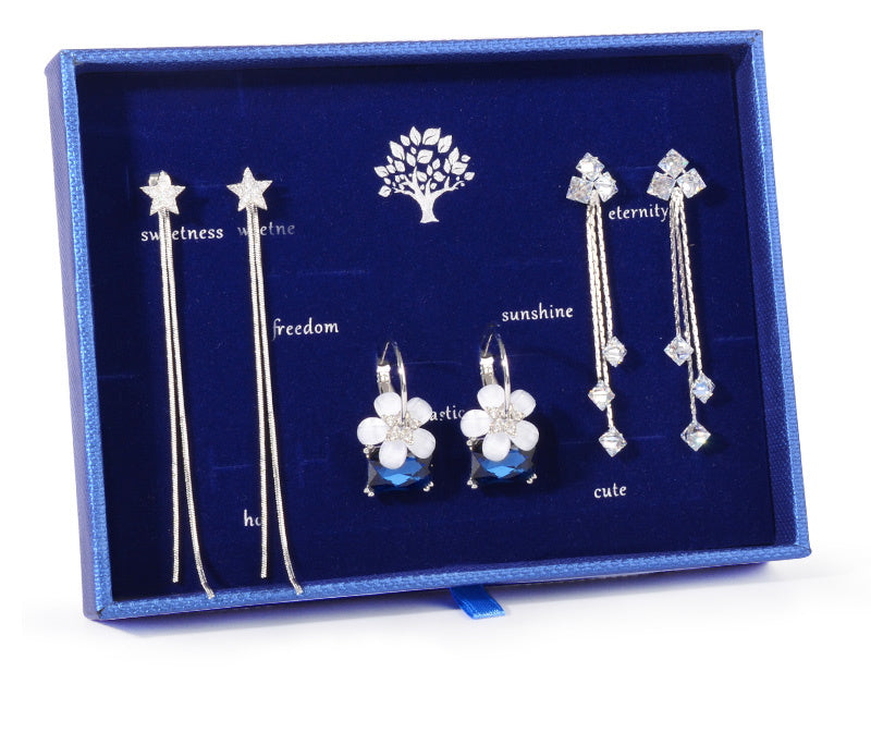 Female Earring Gift Box Tassel Trendy