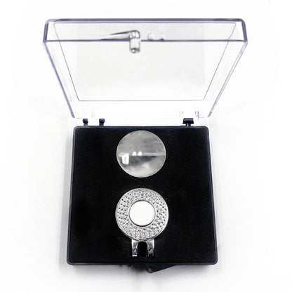 Acrylic Transparent Mark Coin Fork Cap Clip Set Gift Box
