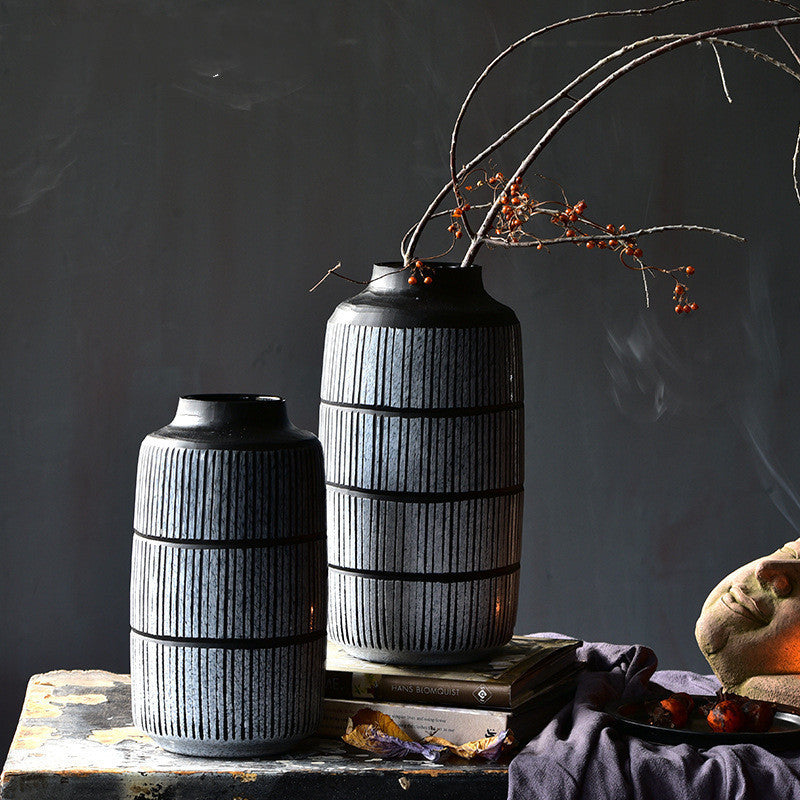 American Retro Polished Glass Vase Ornaments