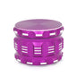 New Metal Sound Pattern Polygonal Aluminum Alloy 4-layer Smoke Grinder