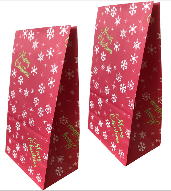 Flat Gift Wrapping DIY Baked Snack Food Packaging Paper Bag