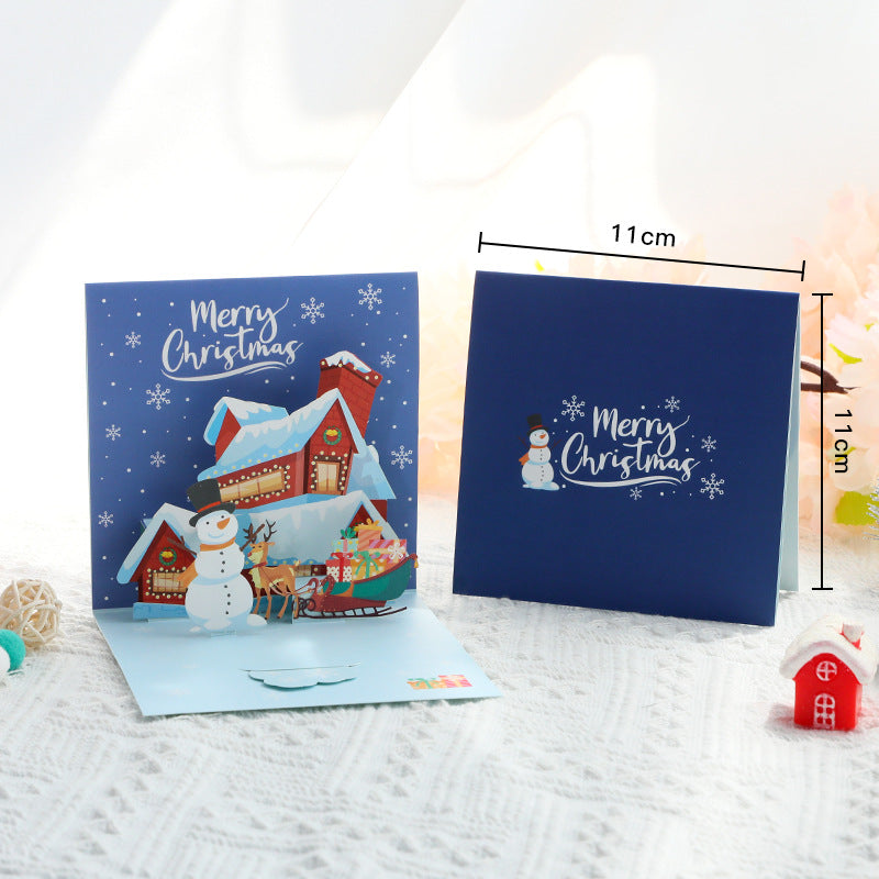 3d Christmas Greeting Card Stereo Christmas Tree Card Creative