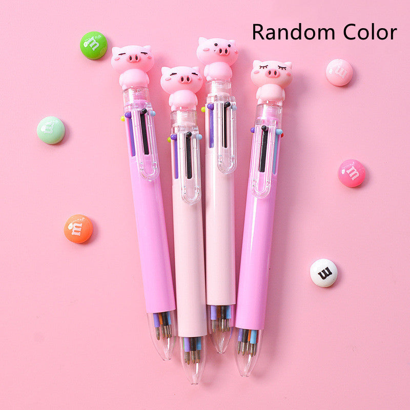 Cartoon Colored Push Action Ballpoint Pen