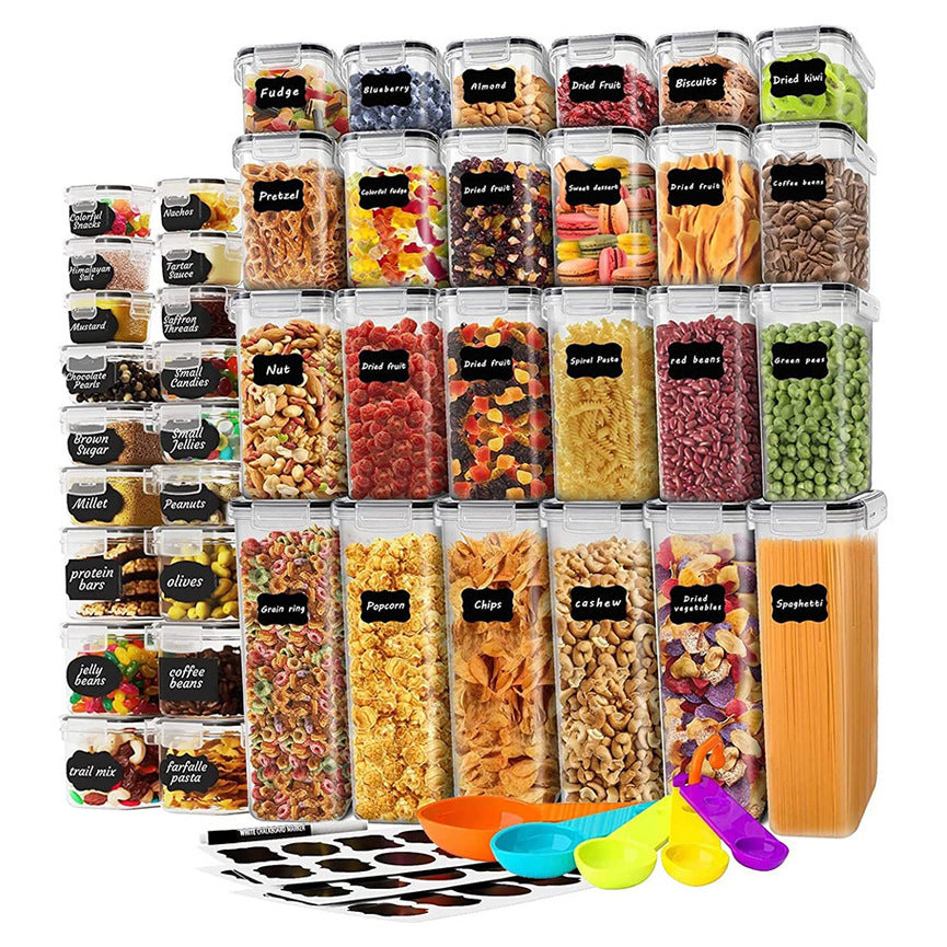 Airtight Cereal Storage Container – Large BPA-Free Plastic Pantry Crisper with Pour Spout