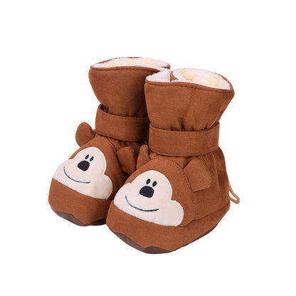 Middle Insulated Shoes With Plush To Prevent Hair Falling
