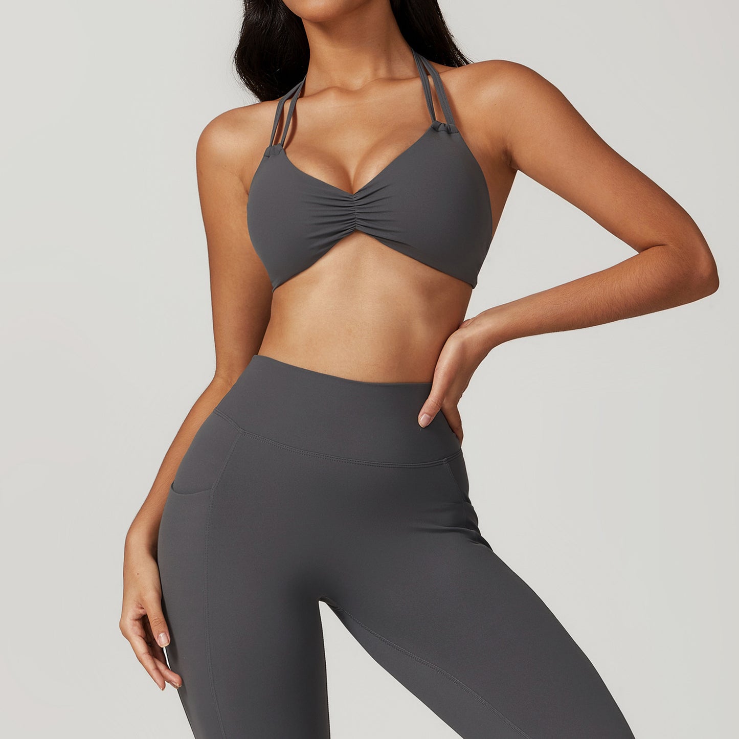 Push Up Halter Beauty Back Yoga Bra Top