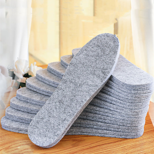 Fashion Personality Winter Wool Felt Warm Insole