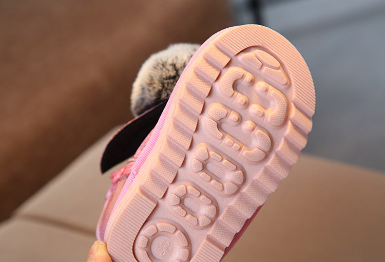Semi-baby Non-slip Soft-soled Cotton Shoes Warm Winter Shoes