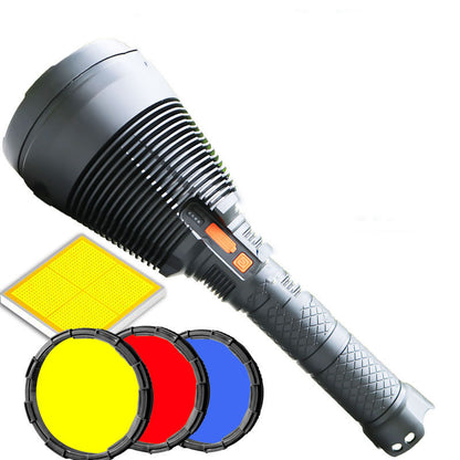 Home USB Rechargeable Flashlight Long-range Searchlight