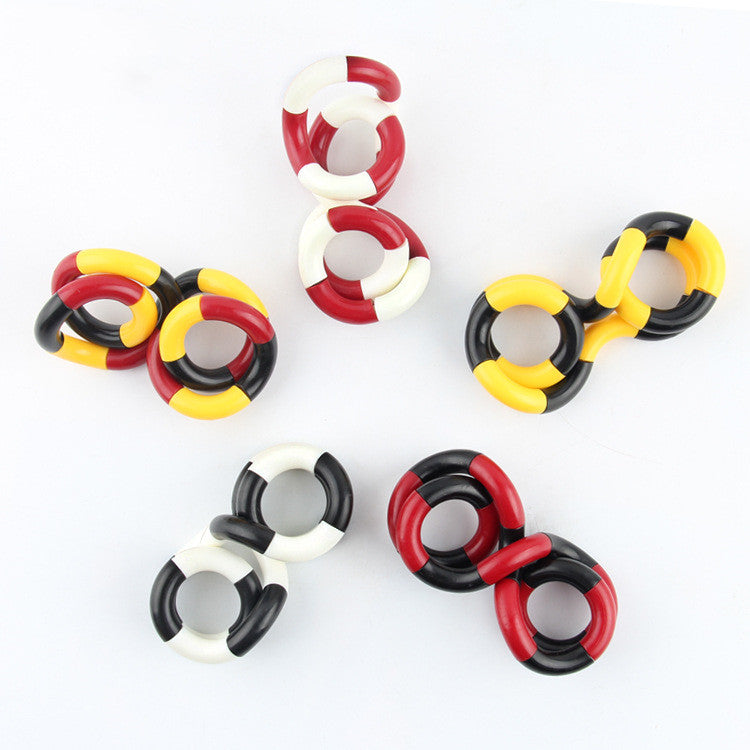 Twisted Ring Fidget Magic Trick Rope Tange Fidget Toy Creative DIY Winding Leisure Education Stress Relief Decompression Toy