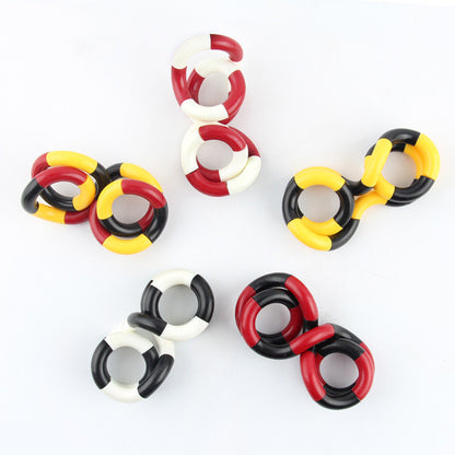 Twisted Ring Fidget Magic Trick Rope Tange Fidget Toy Creative DIY Winding Leisure Education Stress Relief Decompression Toy