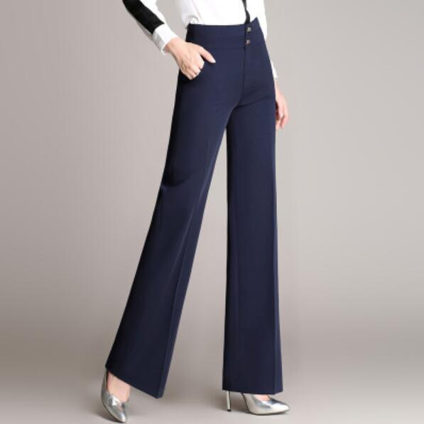 Plus Size Women's Casual Trousers Wide-leg Pants
