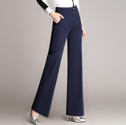Plus Size Women's Casual Trousers Wide-leg Pants