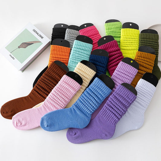 Lazy Bunching Socks European And American Extra Thick Fluffy Loop