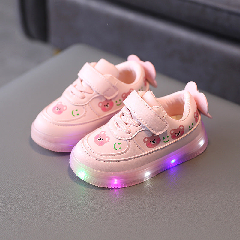 Children's Baby Soft-soled White Shoes