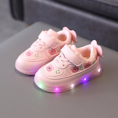 Children's Baby Soft-soled White Shoes