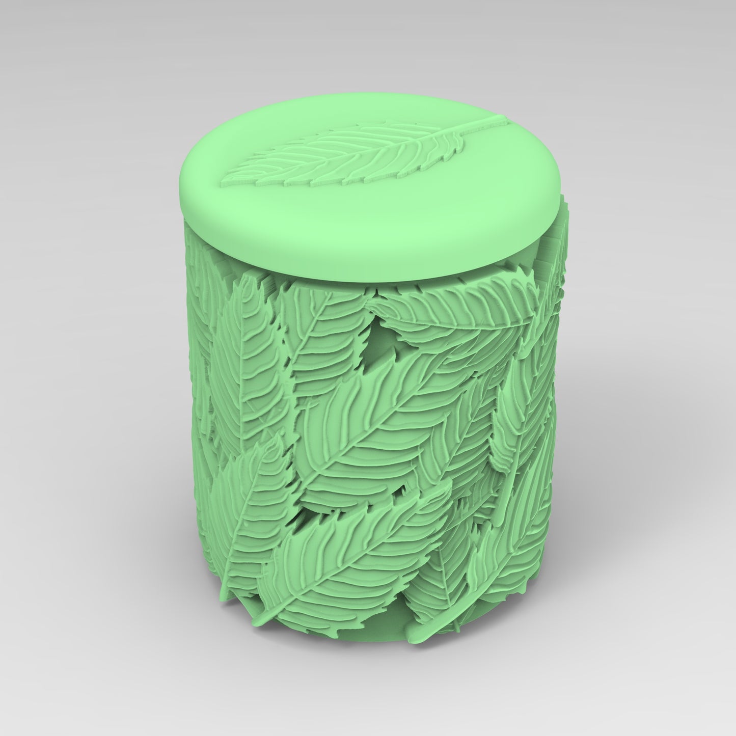 Leaf Relief Candle Cup Silicone Mold