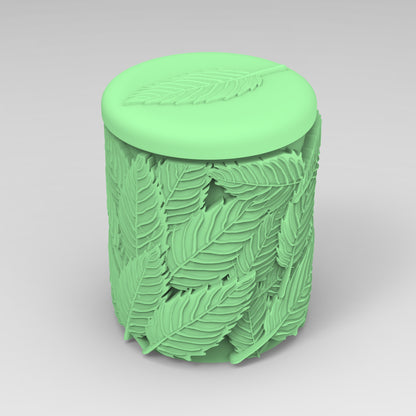 Leaf Relief Candle Cup Silicone Mold
