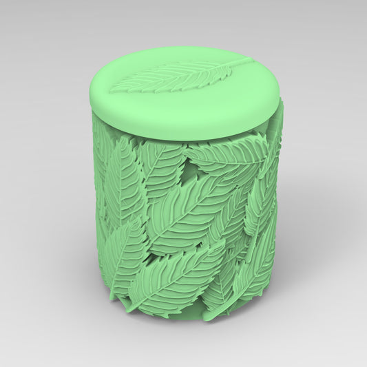 Leaf Relief Candle Cup Silicone Mold