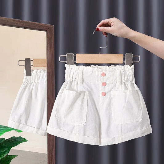 Korean Style All-match Boy's White Shorts