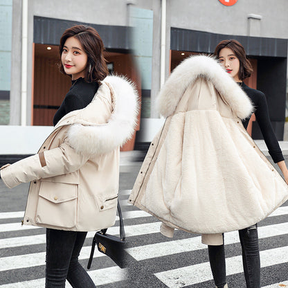 Tooling To Overcome The Thicker Loose Plus Size Women's Cotton-padded Jacket