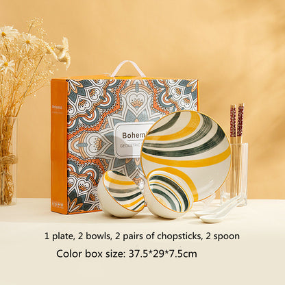 Galaxy Planet Tableware Set Gift Color Box