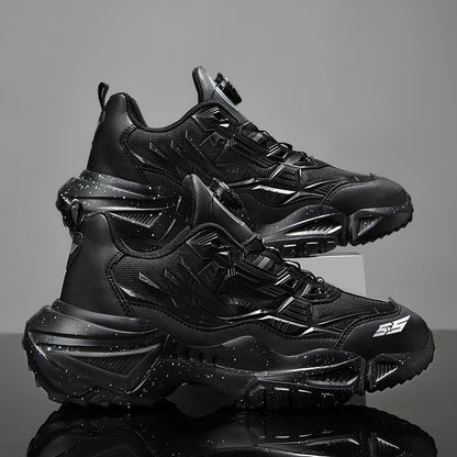 Dad Shoes Casual Mesh Thick Bottom Rotating Button Plus Size Sneakers