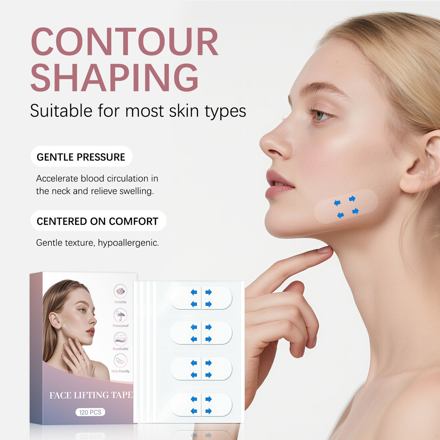 Lifting Small V Face Physical Lifting Fading Wrinkle Tightening Chin Lifting Stickers