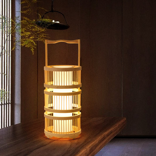 Store Bed And Breakfast Bedroom Bamboo Floor Lamp