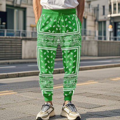 Men's 3D Printing Fashion Track Pants