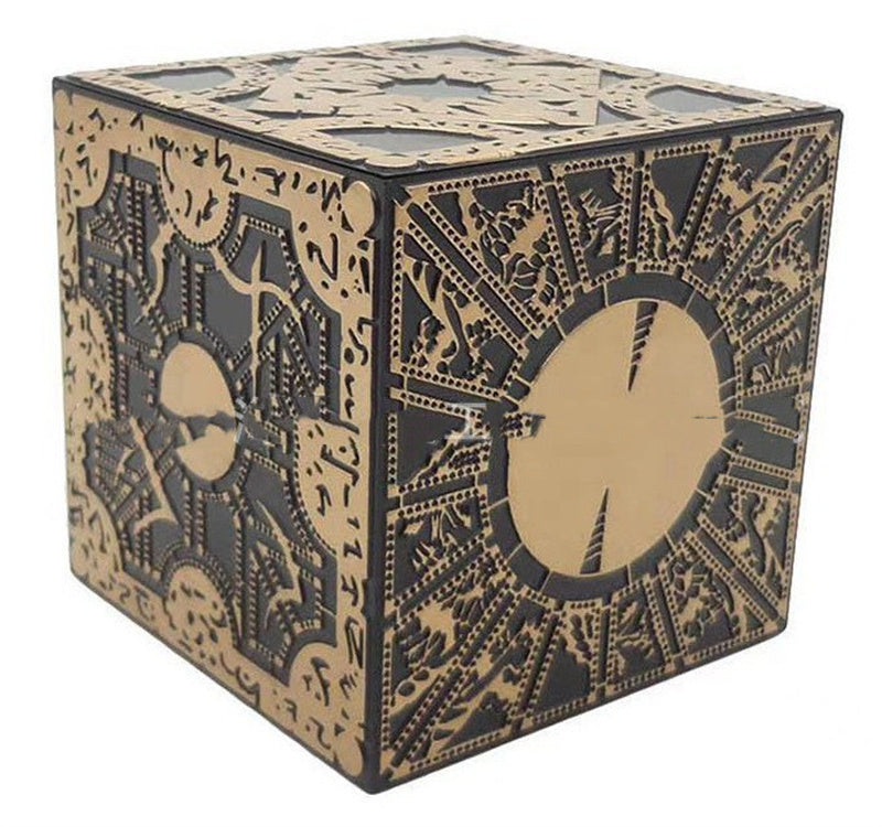 Aether-Lock Enigma Cube: Antique Gold Filigree Mechanical Puzzle Box | Intricate Gothic 3D Logic Brain Teaser & Occult Horror Prop Replica