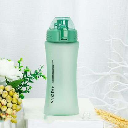 Frosted Tea Cup Portable Plastic Large Capacity
