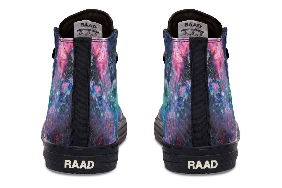 Printed Couple High Top Canvas Shoes