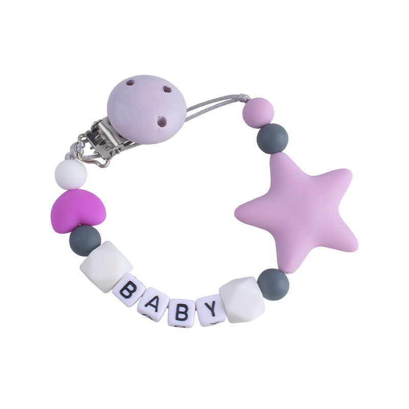 Five-pointed Star Teether Pacifier Chain Toy