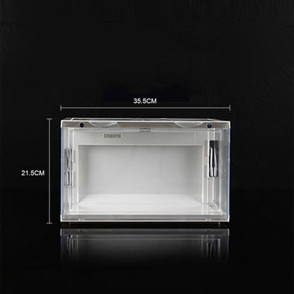 Side Door Acrylic Plastic Basketball Shoes Storage Box