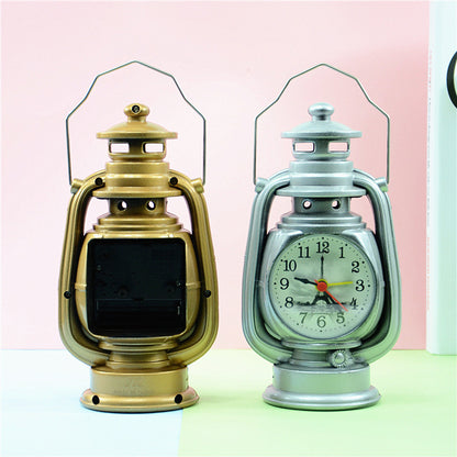Creative Retro Table Oil Lamp Alarm Clock