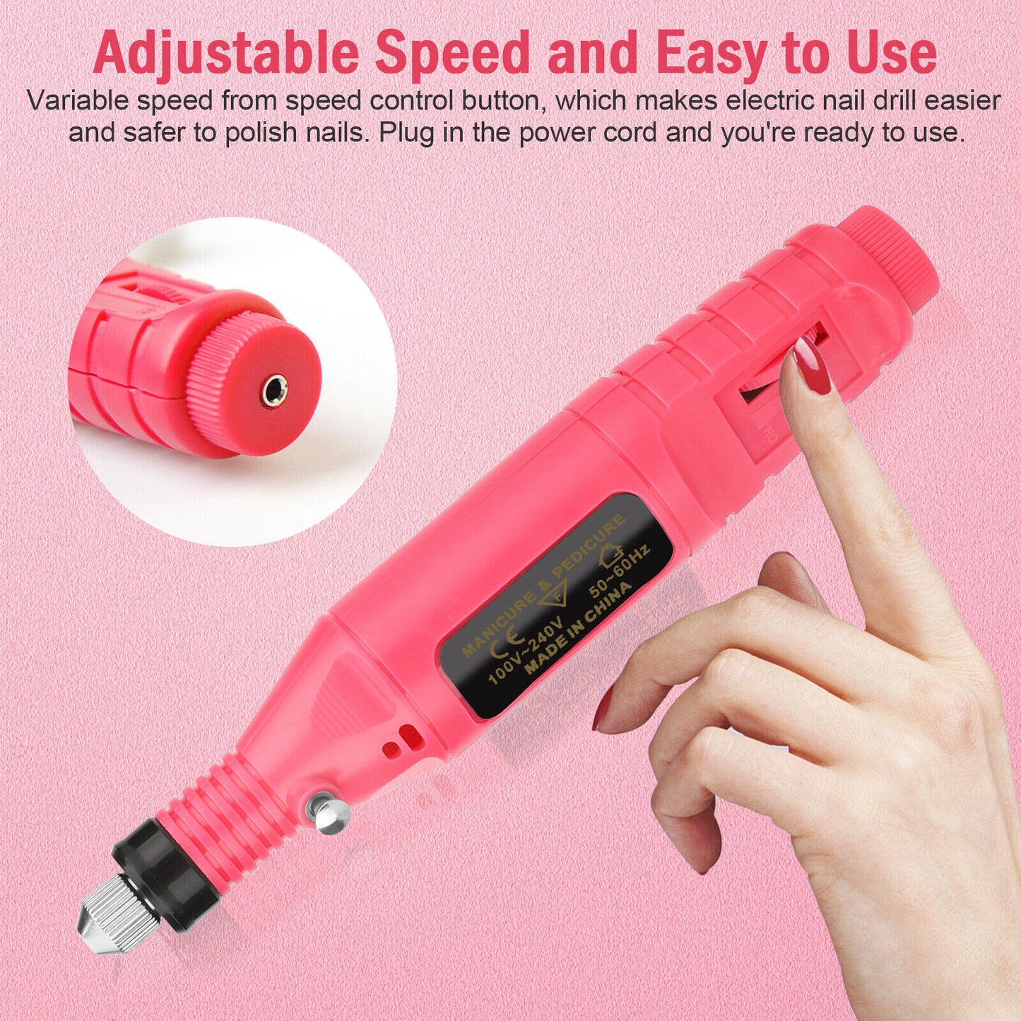 Electric Nail Grinder Polishing Drill Set