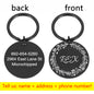 Round Metal Pet Brand Titanium Steel Brand