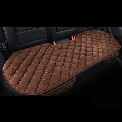 Winter Short Plush Backless Three-piece Seat Cushion