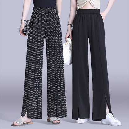 Summer Thin Loose Trendy Slim Plus Size Straight-leg Casual Pants Trousers